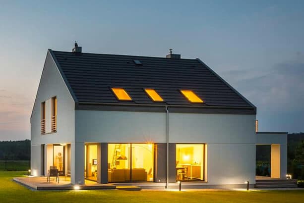 Duurzaam huis met warmtepomp